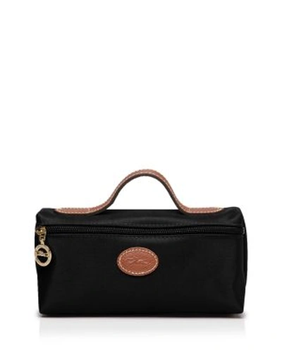 Longchamp Le Pliage Nylon Cosmetics Case In Gunmetal