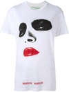 OFF-WHITE Mirror Mirror print T-shirt,HANDWASH