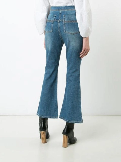 Shop Ellery Flared Cropped Jeans - Blue