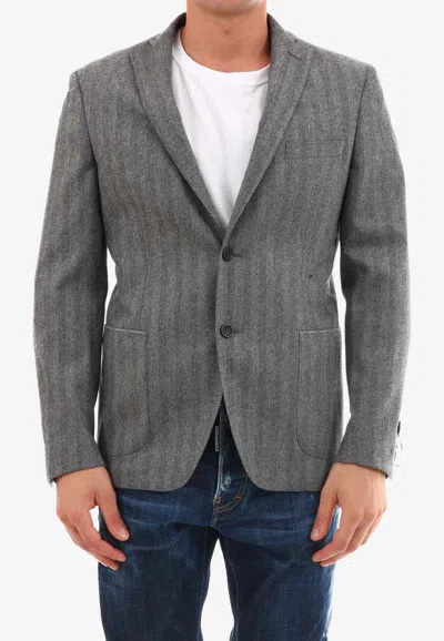 Tonello Gray Wool Jacket In Gray