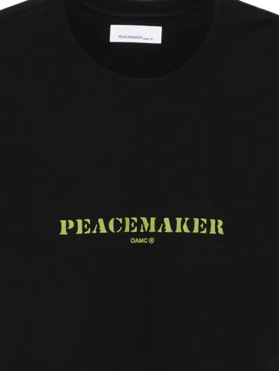Peacemaker Oamc Logo-print T-shirt In Black
