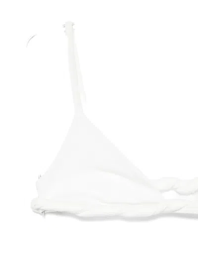 Christopher Esber Rolled-up Bikini Top In White