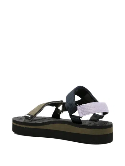 Barbour Mila Touch-strap Sandals In Black