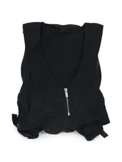 Issey Miyake Zip-up Backpack In Black