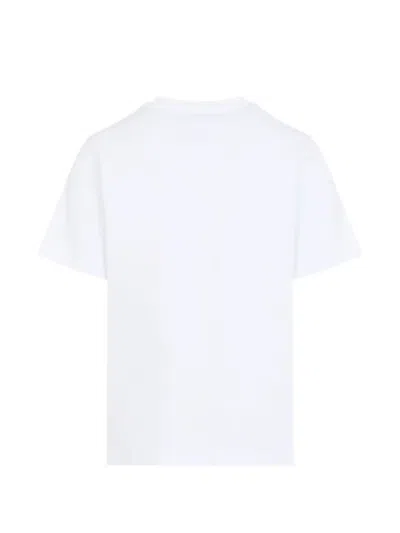 Casablanca Tennis Club Short Sleeve Cotton T Shirt In White