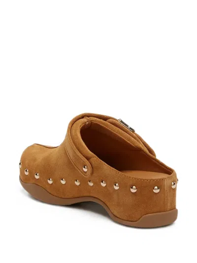 Scholl Stud-embellished Buckle-fastening Clogs In Multi