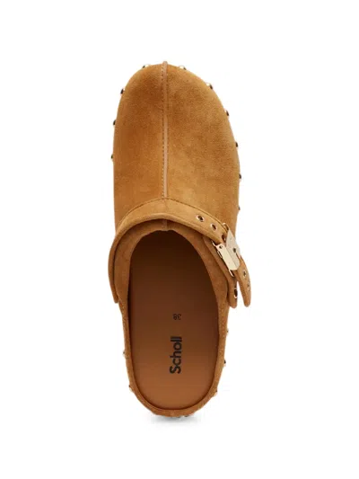 Scholl Stud-embellished Buckle-fastening Clogs In Multi