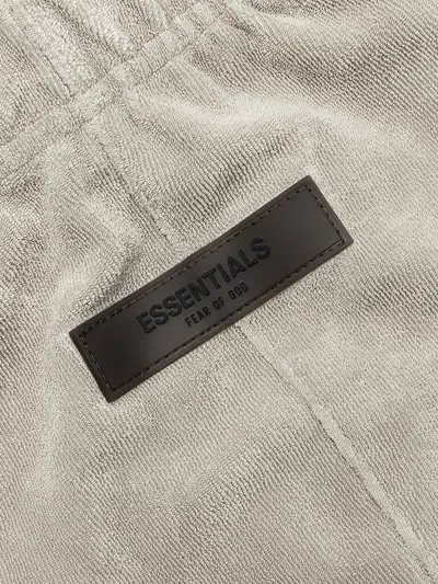 Essentials Logo-patch Elasticated Trousers In Gray