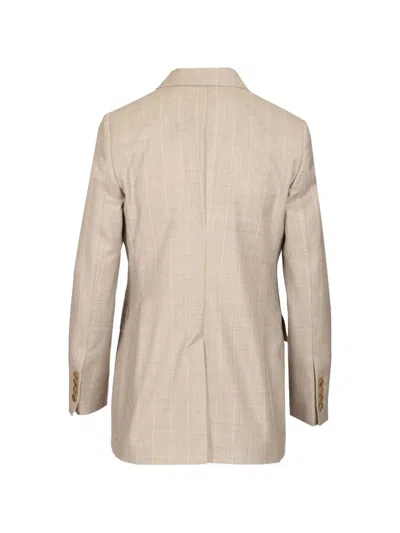 Latorre Double-breasted Blazer In Neutral