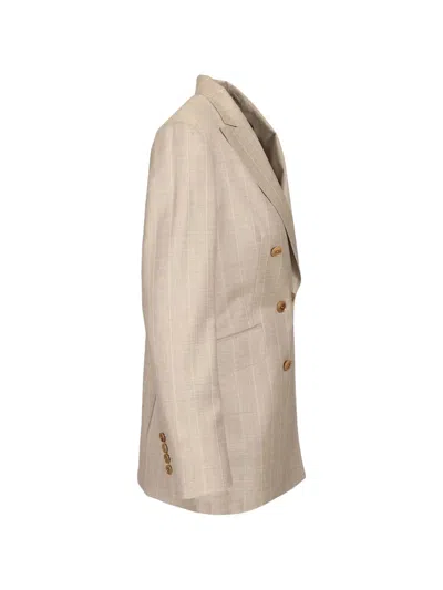 Latorre Double-breasted Blazer In Neutral