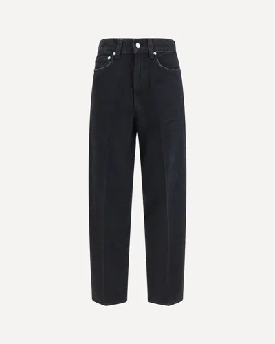 Agolde 80s High-rise Straight-leg Jeans In Black