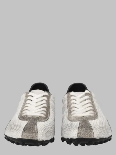 Maison Margiela Timeless Leather Sneakers For Men In White