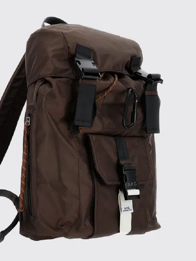 A.p.c. A. P.c. Logo-buckle Backpack In Purple