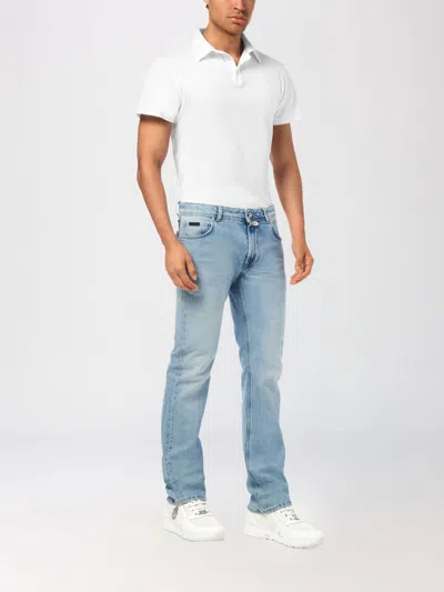 Billionaire Panelled Jeans In Blue