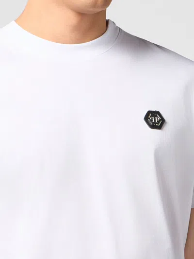 Philipp Plein Lightweight Short Sleeve Crew Neck T-shirt In White