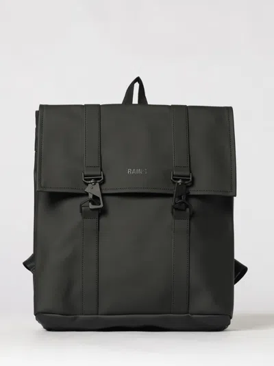 Rains Msn Logo-debossed Waterproof Backpack In Black