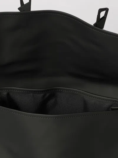 Rains Msn Logo-debossed Waterproof Backpack In Black
