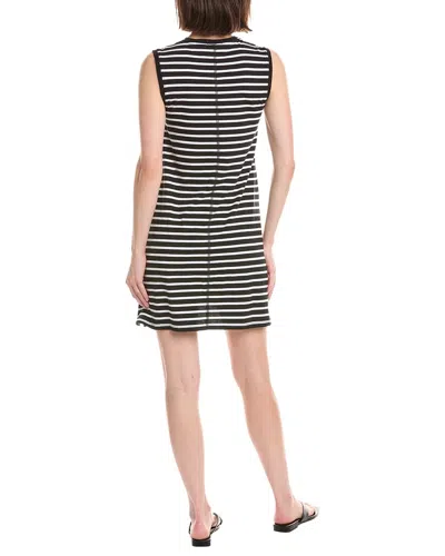 Atm Anthony Thomas Melillo Stripe Classic Jersey Mini Dress In Black