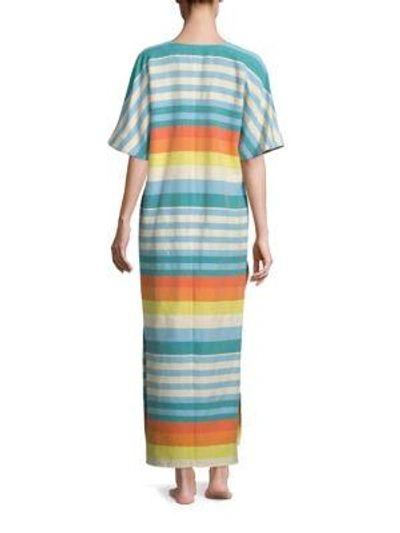 Shop Mara Hoffman Artisans Equator Kimono Dress In Multicolor