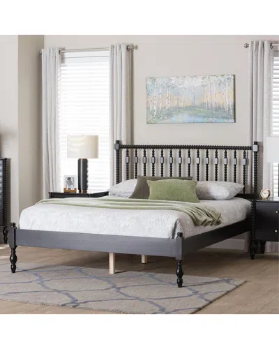 Baxton Studio Callison Spindle Platform Bed In Brown
