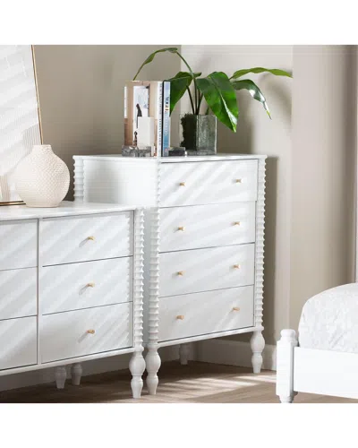 Baxton Studio Callison Spindle Chest In Gray