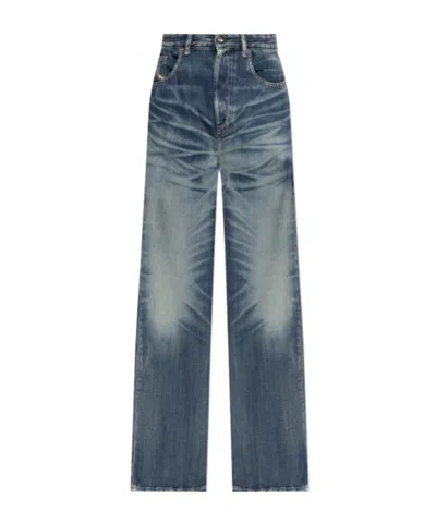 Diesel Belt Loop Jeans In Blue
