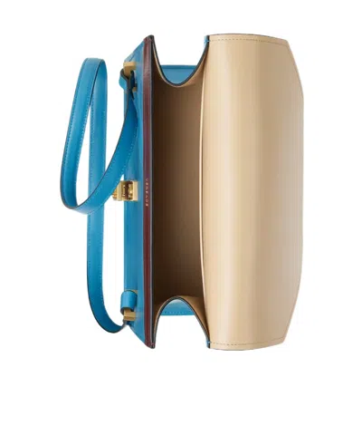 Versace Severine Flap Shoulder Bag In Blue