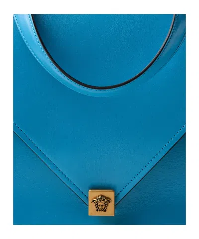 Versace Severine Flap Shoulder Bag In Blue
