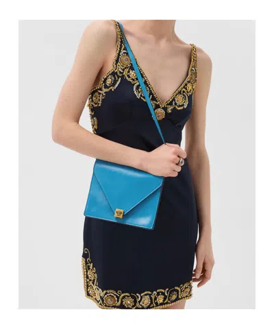 Versace Severine Mini Shoulder Bag In Blue
