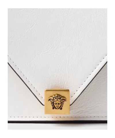 Versace Severine Leather Mini Bag In White