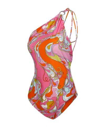 Pucci One-piece Swimsuit In Multi