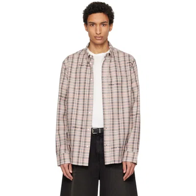 Off-white Pink Flannel Regular Shirt In Neutral