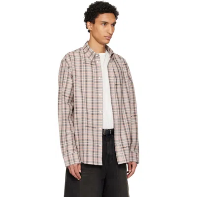 Off-white Pink Flannel Regular Shirt In Neutral