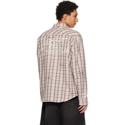 Off-white Pink Flannel Regular Shirt In Neutral