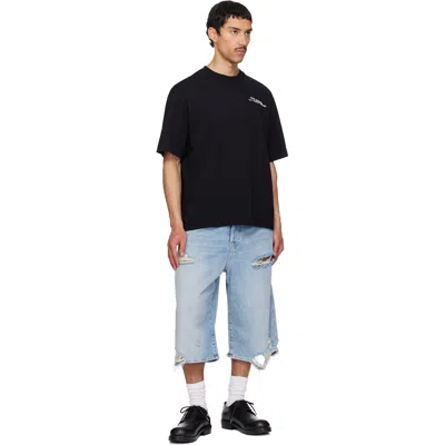 Off-white Off White Minimally Styled Short Sleeve T-shirt For Men In Black