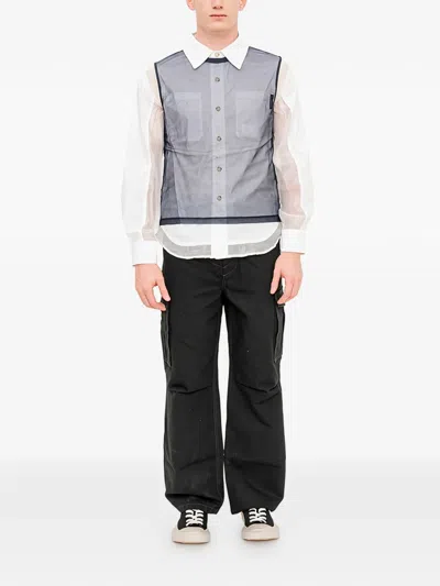 Andersson Bell Mesh Sleeveless T-shirt In Blue