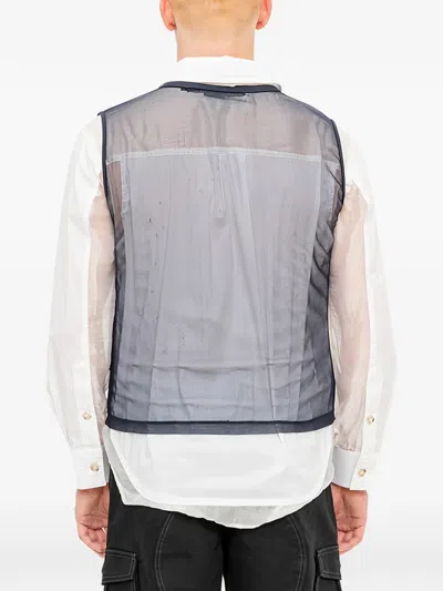 Andersson Bell Mesh Sleeveless T-shirt In Blue