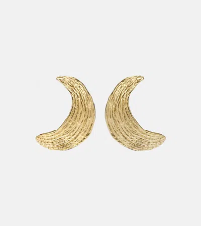 Ysso Broken Shell Gold-plated Earrings In Gold