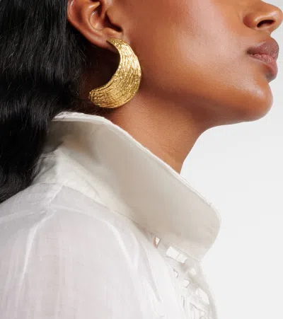 Ysso Broken Shell Gold-plated Earrings In Gold