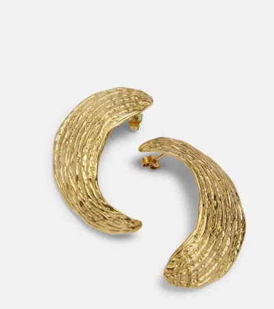 Ysso Broken Shell Gold-plated Earrings In Gold