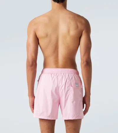 Fedeli Drawstring Beach Shorts In Pink