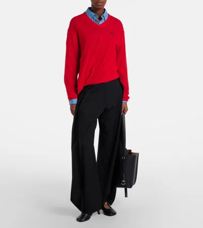 Loewe Pebble Soft Leather Mules In Black