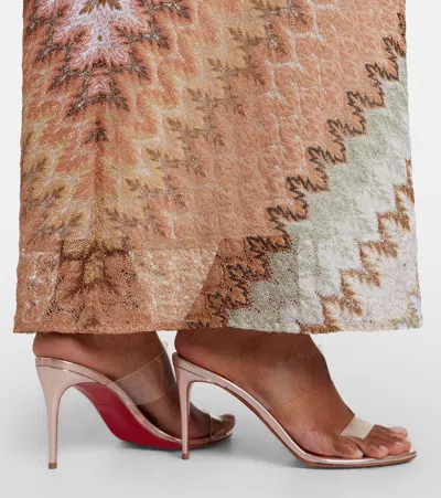Christian Louboutin Just Nothing 85mm Patent Pvc Sandals In White