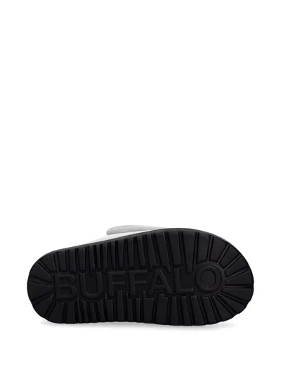 Buffalo Logo-debossed Touch-strap Sandals In Neutral