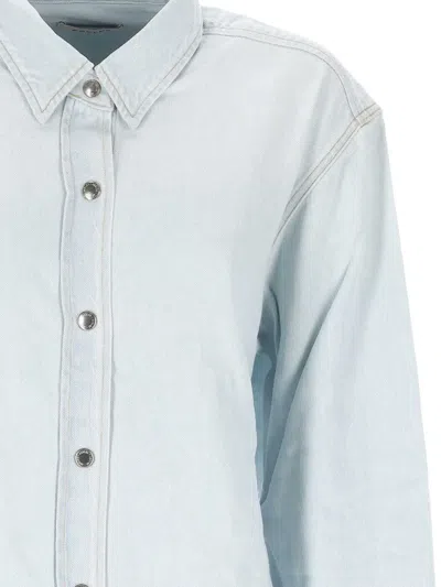 Agolde Camicia Cut-out In Blue