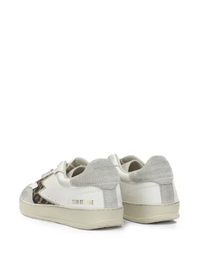 Moaconcept Moa Concept White Leather Rubber Sneakers In White