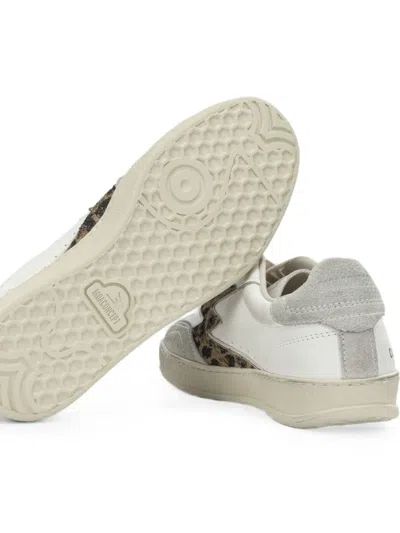 Moaconcept Moa Concept White Leather Rubber Sneakers In White