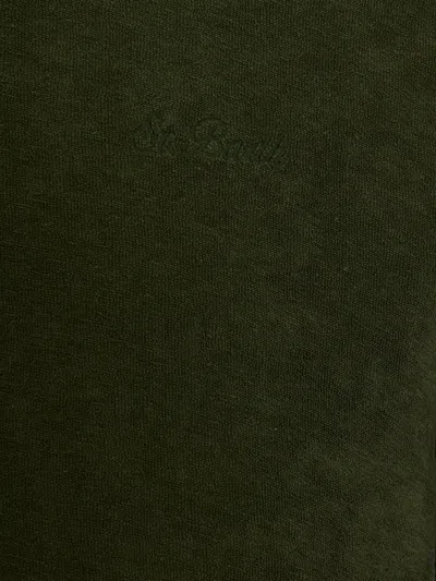 Mc2 Saint Barth Dark Green Solid T-shirt In Green