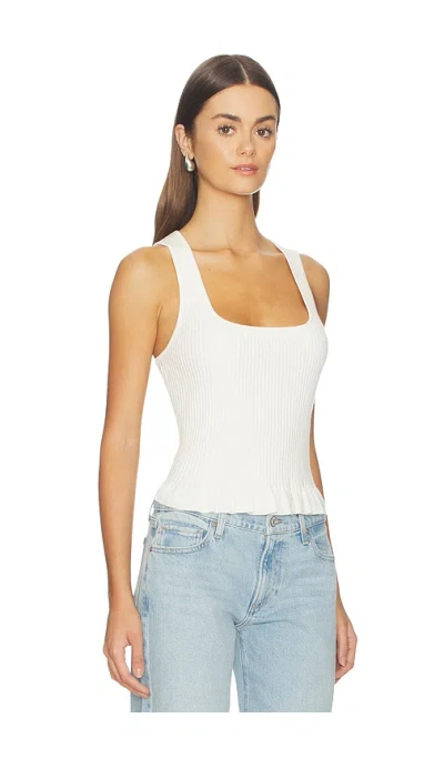 Paige Cotton-blend Bronwyn Tank Top In White