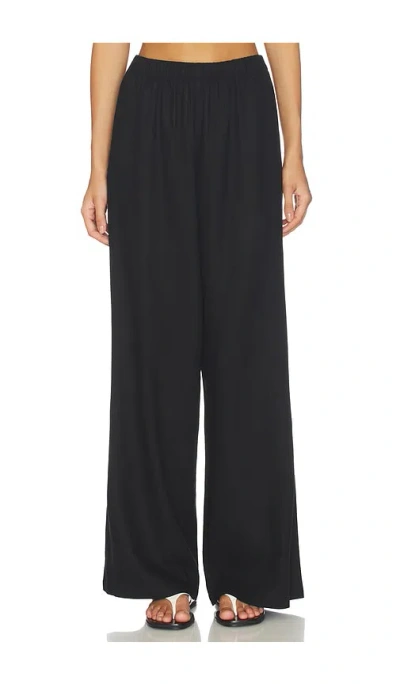 Paige Jude Wide Leg Pants In Black